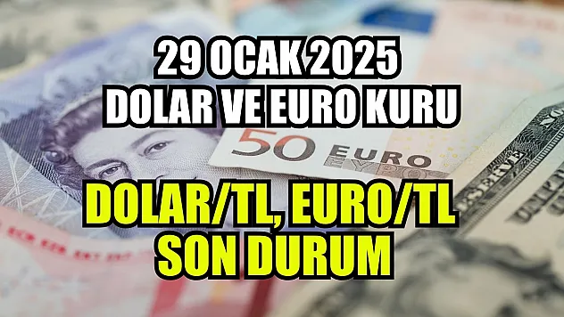 29 Ocak 2025 Dolar ve Euro Kuru: Dolar TL, Euro TL Son Durum