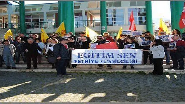 EĞİTİM-SEN EYLEM YAPTI