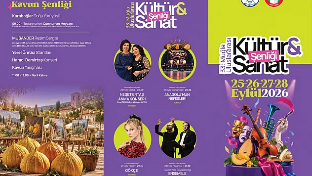 33. Muğla Uluslararası Kültür ve Sanat Şenliği 25 Eylül'de başlıyor