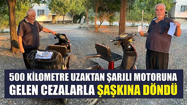 500 kilometre uzaktan şarjlı motoruna gelen cezalarla şaşkına döndü