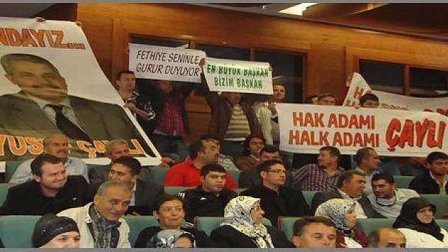 ÇAYLI'YA DESTEK PANKARTLARI  AÇILDI (görüntülü)