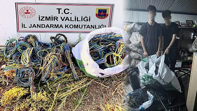 700 bin TL'lik kablo hırsızları suçüstü yakalandı