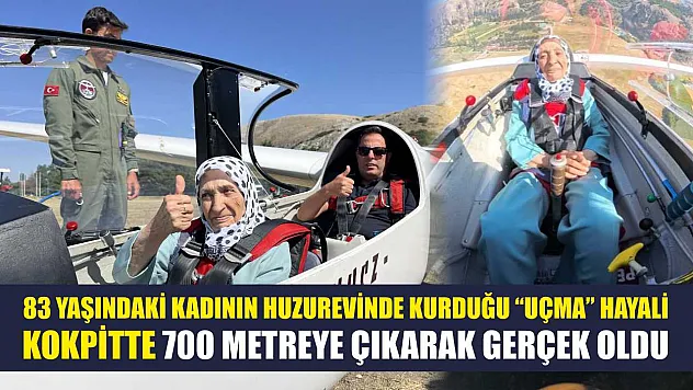 83 yaşındaki kadının huzurevinde kurduğu 'uçma' hayali kokpitte 700 metreye çıkarak gerçek oldu