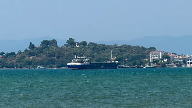 88 Metrelik Yük Gemisi Fethiye Körfezi'nde Demirledi