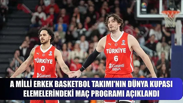 A Milli Erkek Basketbol Takımı'nın Dünya Kupası elemelerindeki maç programı açıklandı