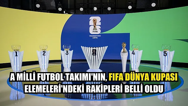 A Milli Futbol Takımı'nın, FIFA Dünya Kupası Elemeleri'ndeki rakipleri belli oldu