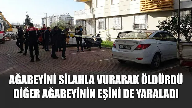 Ağabeyini silahla vurarak öldürdü, diğer ağabeyinin eşini de yaraladı