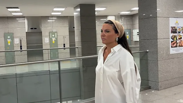 'Ahbaplar Suç Örgütü' soruşturmasında Ece Üner adliyeye geldi