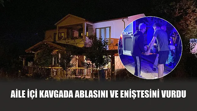 Aile içi kavgada ablasını ve eniştesini vurdu