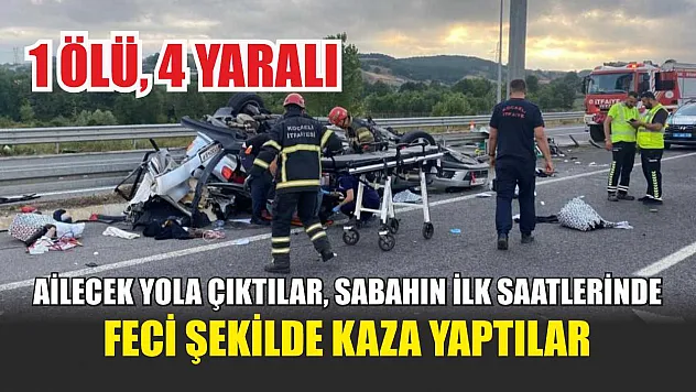 Ailecek Yola Çıktılar, Sabahın İlk Saatlerinde Feci Şekilde Kaza Yaptılar