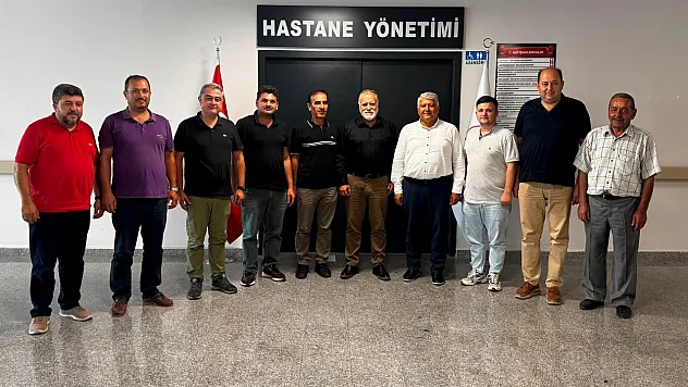 AK Parti Seydikemer İlçe Başkanı Ali Büklü ve Yönetiminden Yeni Başhekim Ertunç Mega'ya Hayırlı Olsun Ziyareti