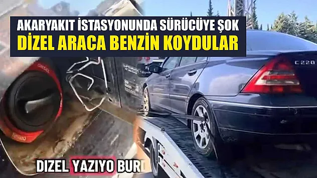 Akaryakıt istasyonunda sürücüye şok: Dizel araca benzin koydular