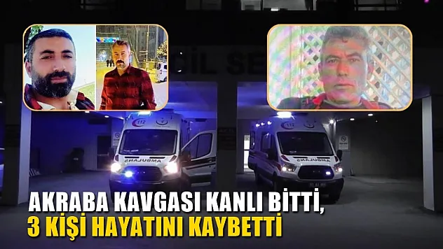 Akraba kavgası kanlı bitti, 3 kişi hayatını kaybetti