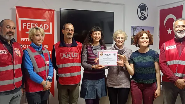 AKUT'tan Fethiye Afet Gönüllülerine teşekkür