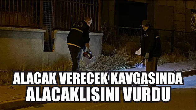 Alacak verecek kavgasında alacaklısını vurdu