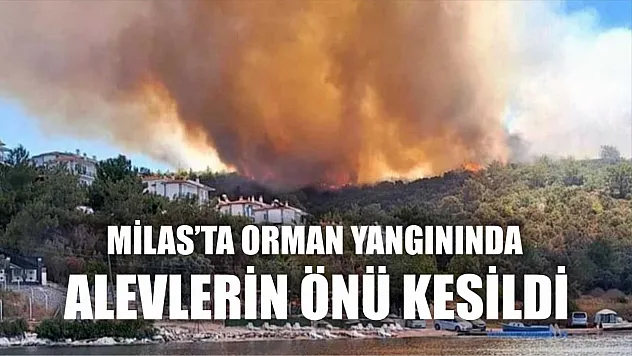Alevlerin önü kesildi