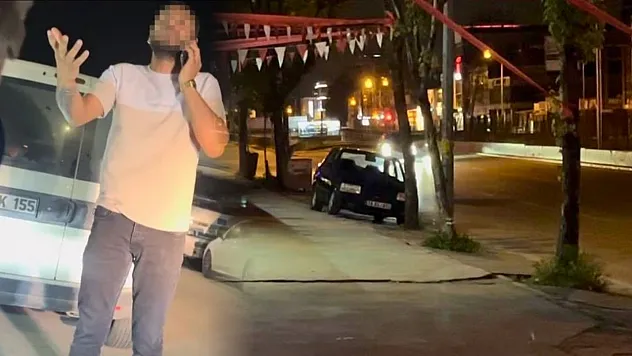 Alkollü sürücü kontrolü gördü, aracını çorbacıya çekip sürücü olmadığını iddia etti