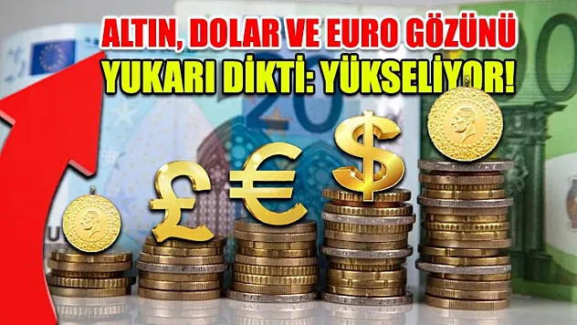 Altın, dolar ve euro gözünü yukarı dikti: Yükseliyor!