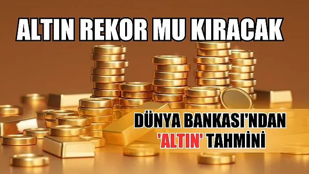 Altın rekor mu kıracak: Dünya Bankası'ndan 'altın' tahmini