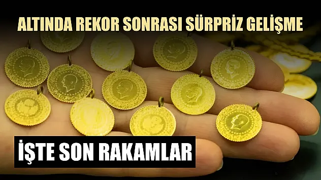 Altında rekor sonrası sürpriz gelişme: işte son rakamlar