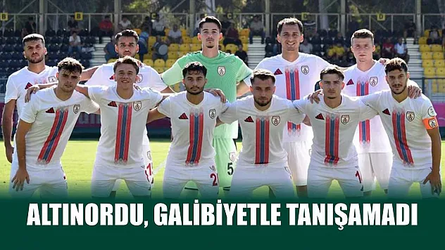 Altınordu, galibiyetle tanışamadı