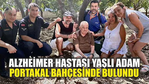 Alzheimer Hastası Yaşlı Adam Portakal Bahçesinde Bulundu