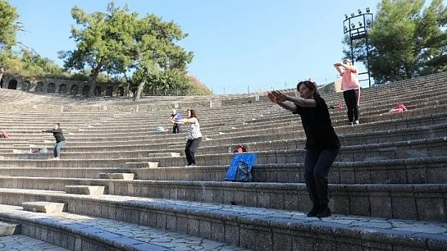 Amfi tiyatro bu defa spor için kapılarını açtı