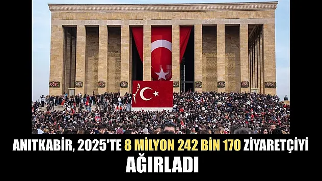 Anıtkabir, 2025'te 8 milyon 242 bin 170 ziyaretçiyi ağırladı