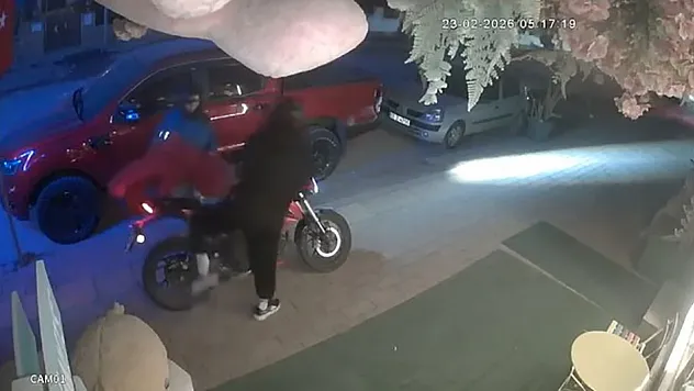Antalya'da dükkanın önündeki oyuncak ayıyı çaldılar