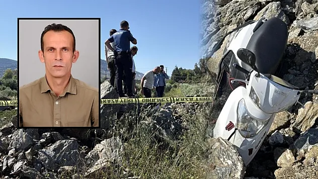 Antalya'da kayalık alanda kaza yapan motosikletin sürücüsü hayatını kaybetti
