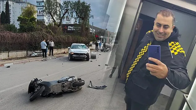 Antalya'da motokurye feci kazada hayatını kaybetti, son yolculuğuna meslektaşları konvoyla uğurladı