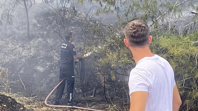 Antalya'da ormanlık alandaki yangın büyümeden söndürüldü