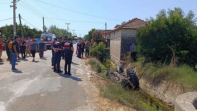 Antalya'da su kanalına düşen traktörün sürücüsü hayatını kaybetti