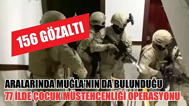 Aralarında Muğla'nın da bulunduğu 77 ilde çocuk müstehcenliği operasyonu: 156 gözaltı