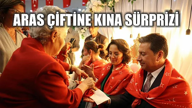 Aras çiftine kına sürprizi