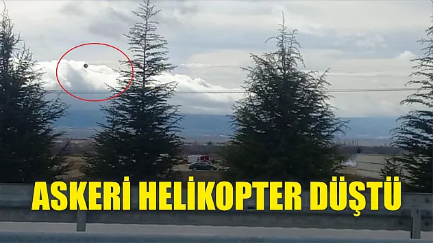 Askeri helikopter düştü