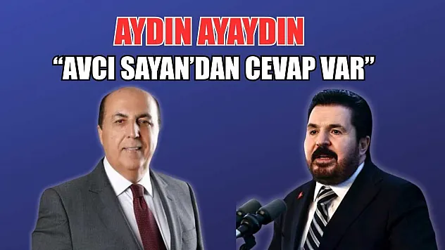 Aydın Ayaydın, 'Savcı Sayan'dan cevap var'