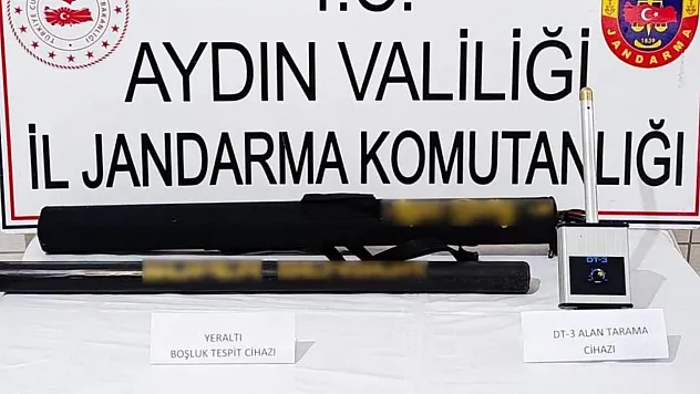Aydın'da kaçak define arayışı yapan şahıslar suçüstü yakalandı