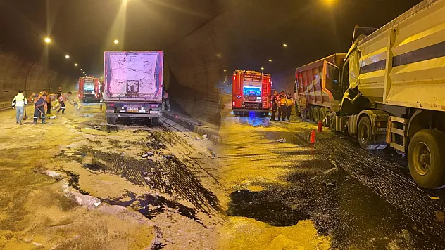 Aydın-İzmir Otobanında Korkutan Kaza: Tünel İçindeki Kazada 1 Kişi Hastaneye Kaldırıldı