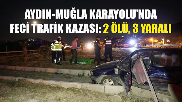 Aydın-Muğla Karayolu'nda feci trafik kazası: 2 ölü, 3 yaralı