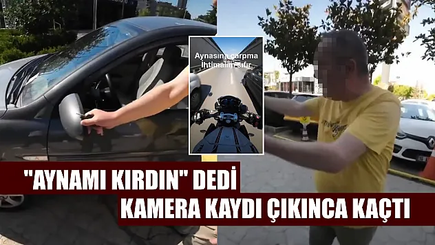 'Aynamı kırdın' dedi, kamera kaydı çıkınca kaçtı