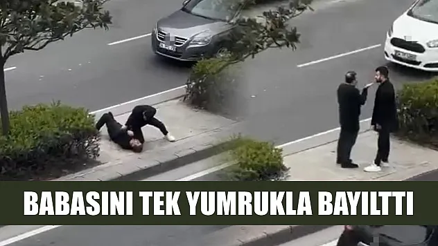 Babasını tek yumrukla bayılttı