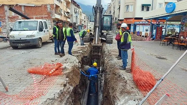 Baha Şıkman Caddesi'nde altyapı çalışmaları başladı