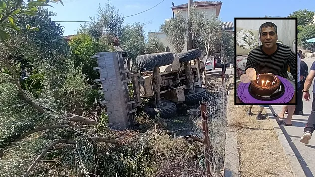 Bahçeye devrilen iş makinesinin sürücüsü hayatını kaybetti