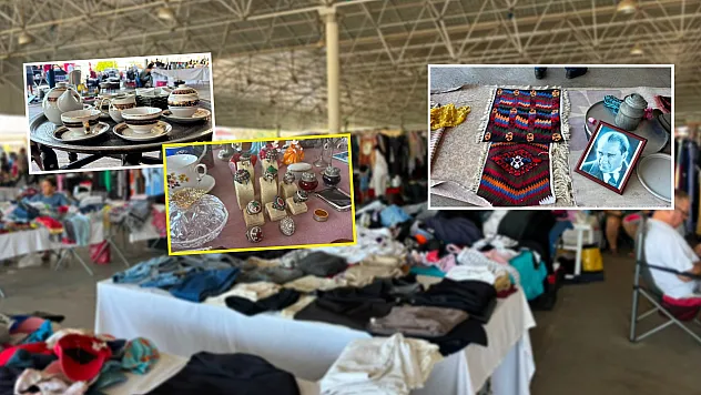 Bakırdan gümüşe, ev eşyasından tekstile: Fethiye Çalıca'da İkinci El Pazarı
