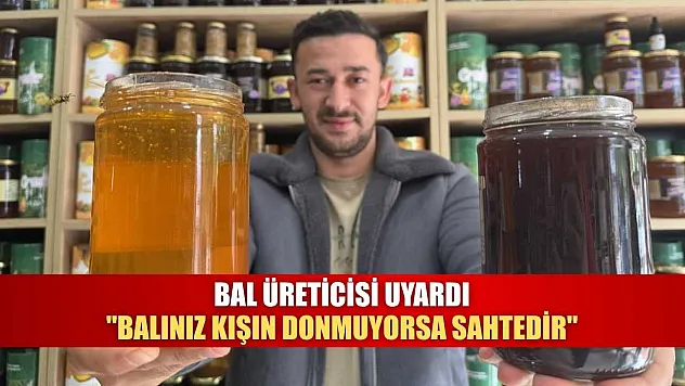 Bal üreticisi uyardı: 'Balınız kışın donmuyorsa sahtedir'