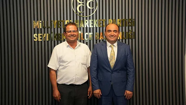 Başkan Akdenizli'den MHP Seydikemer İlçe Teşkilatı'na Hayırlı Olsun Ziyareti
