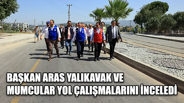 Başkan Aras Yalıkavak ve Mumcular Yol Çalışmalarını İnceledi