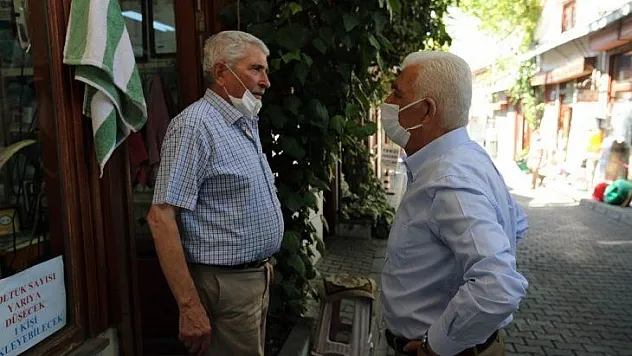 Başkan Gürün'den Arastada esnafına ziyaret