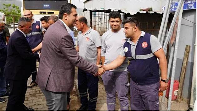Başkan Tezcan, işçilerle bir araya geldi